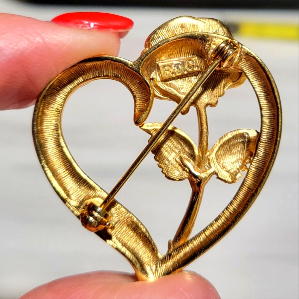 Vintage R.D.C. Gold Tone Princess Diana Memorial‎ Brooch - Picture 2 of 4
